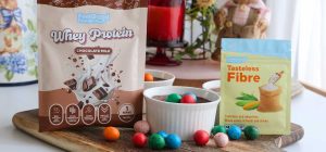 Mini Chocolate Protein Cheesecake Website Header