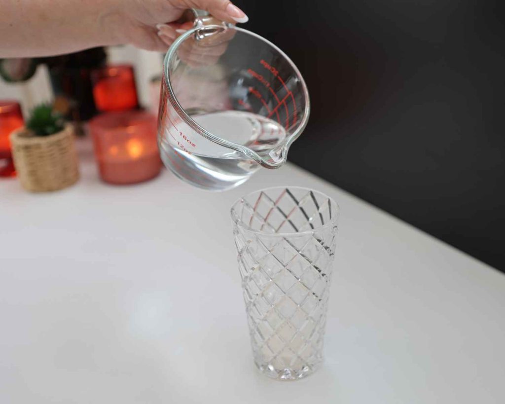 Protein water added to the shaker