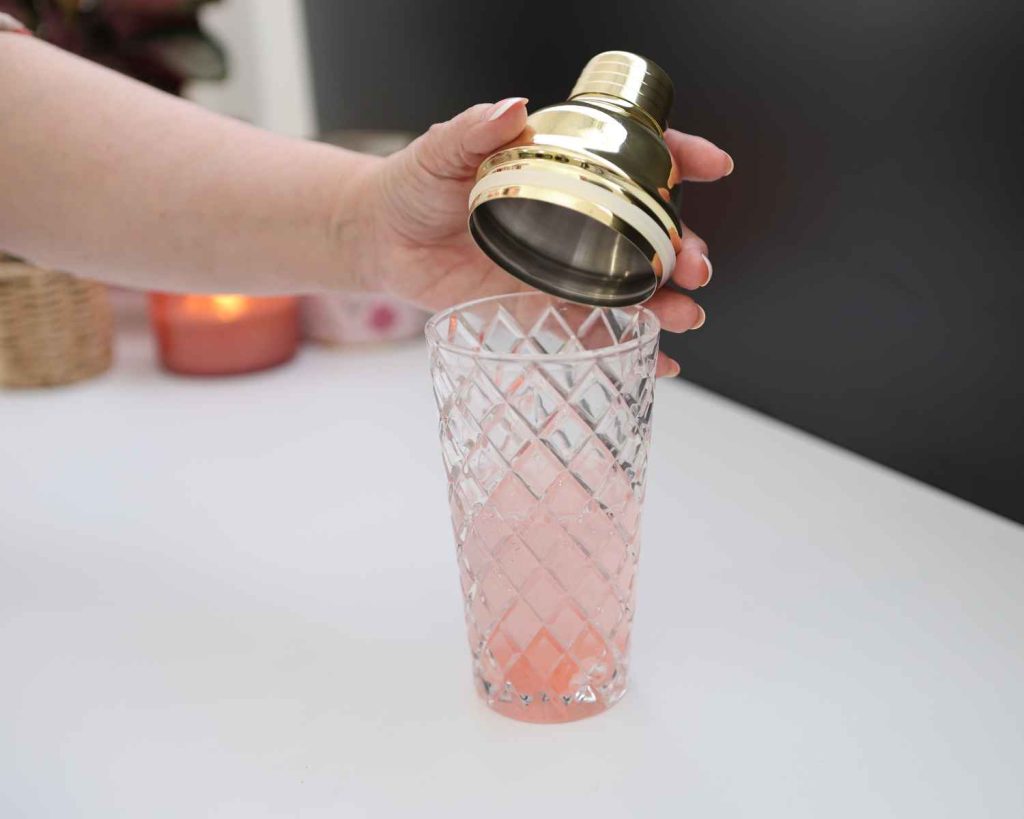 Shaking the Strawberry Mojito Protein Mocktail