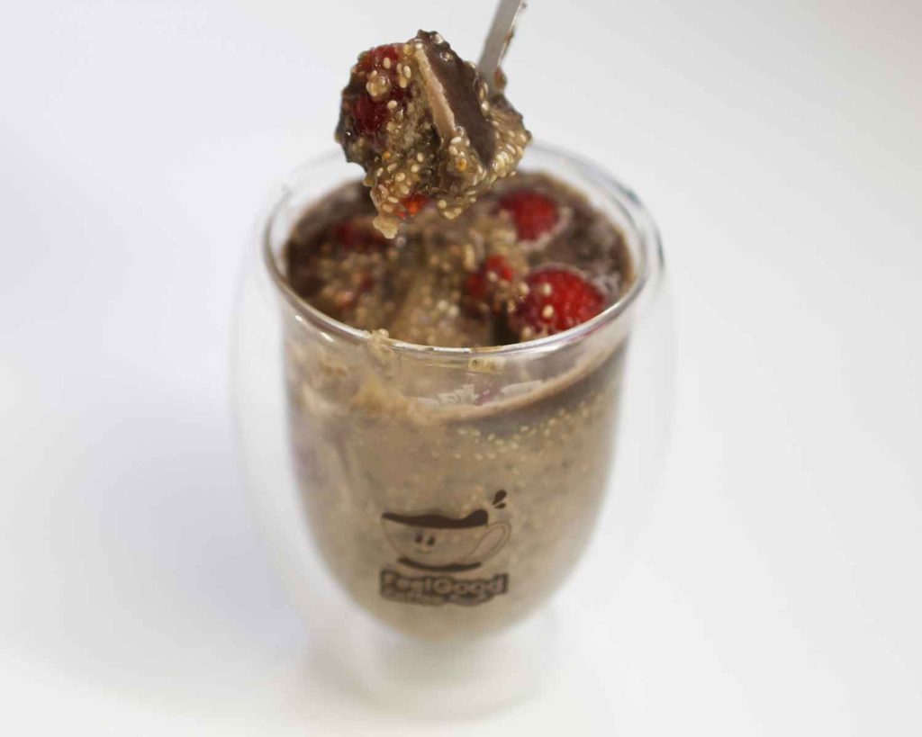 Enjoying the Peanut Protein Chia Pudding recipe