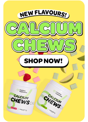 New Calcium Chews flavours - apple & raspberry