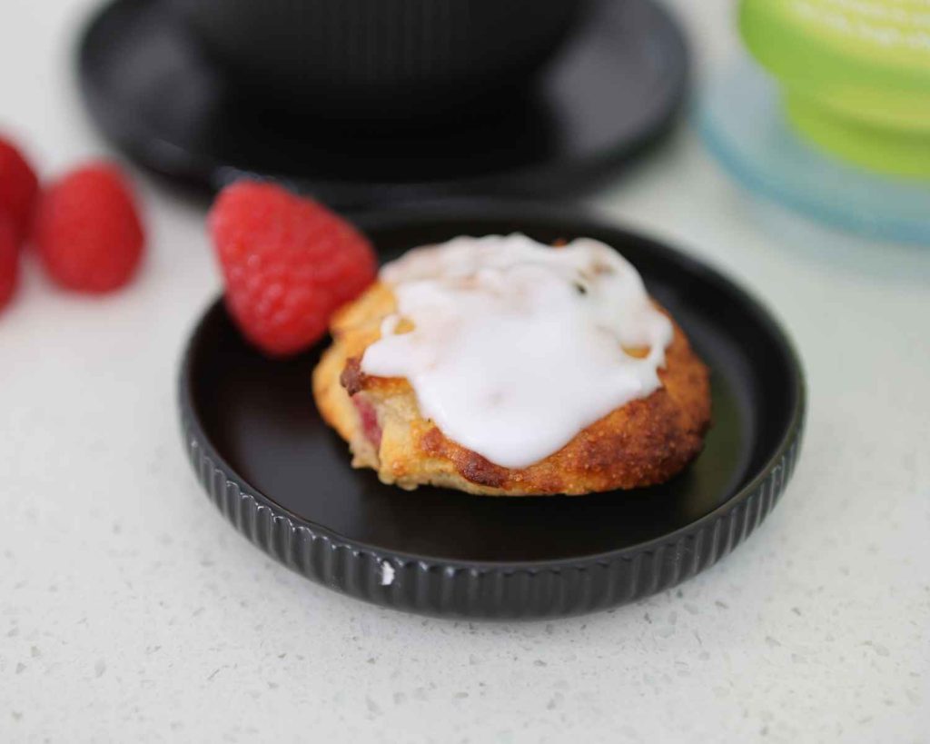 Raspberry Protein Air Fryer Cookies 