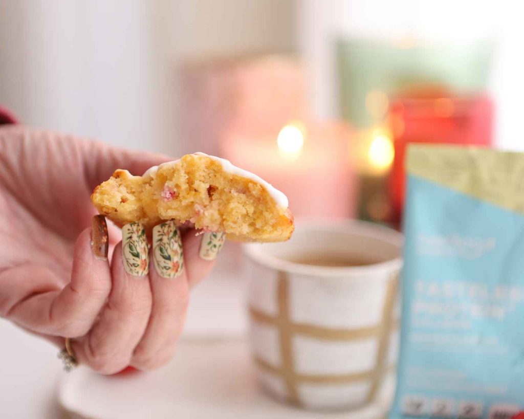 Raspberry Protein Air Fryer Cookies 