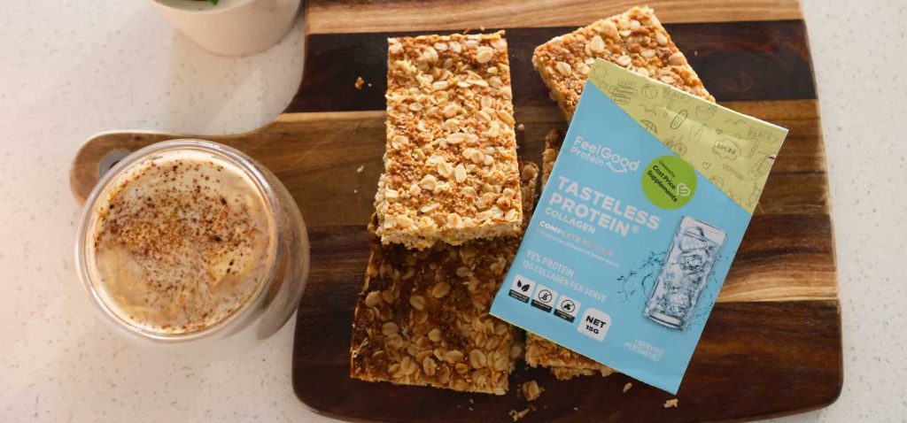 High Protein Anzac Slice - Website Header