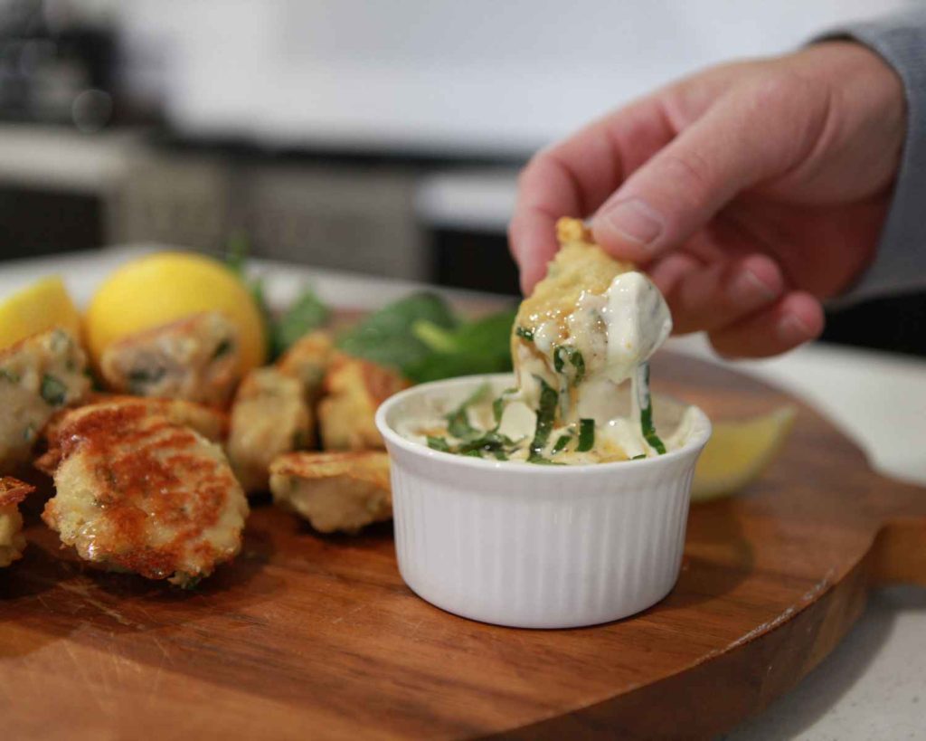 Garlic Chicken Protein Bites