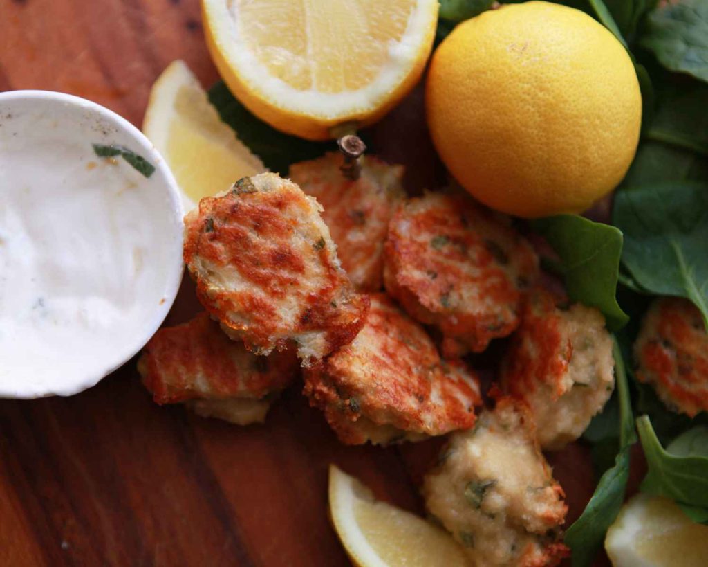 Garlic Chicken Protein Bites