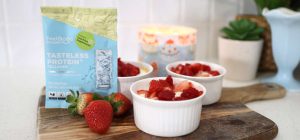 High-Protein Baked Vanilla Custard - Recipe Header